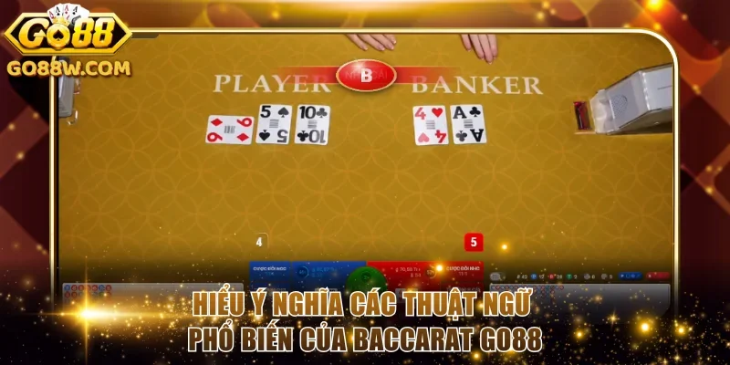 Hiểu ý nghĩa các thuật ngữ phổ biến của Baccarat Go88