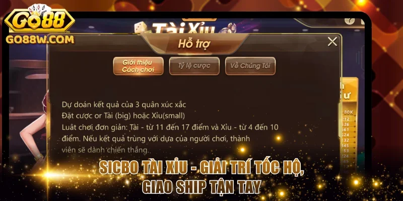 Sicbo Tài Xỉu