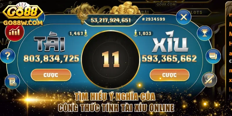 Tìm hiểu ý nghĩa của công thức tính tài xỉu online